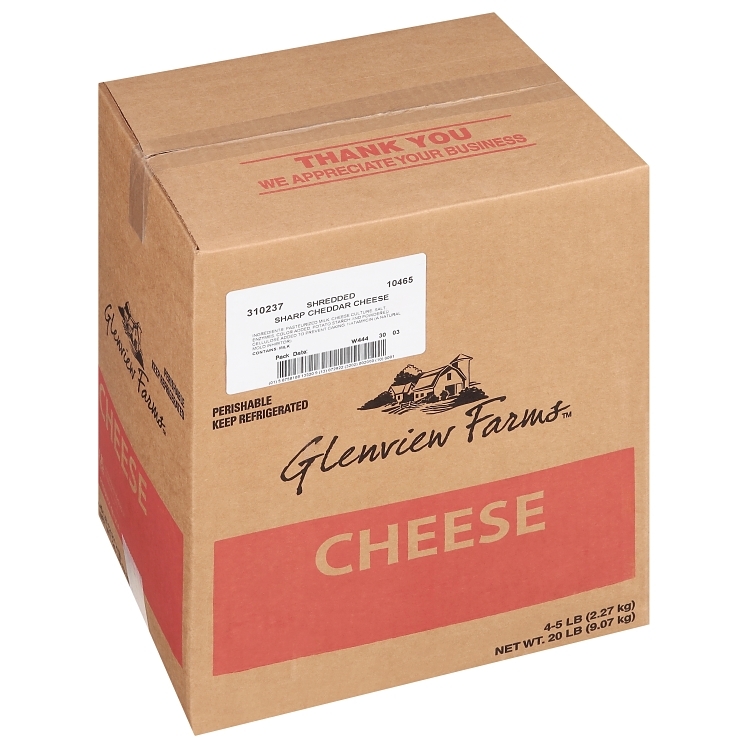 GLENVIEW FARMS CHEESE CHEDDAR SHARP SHREDDED