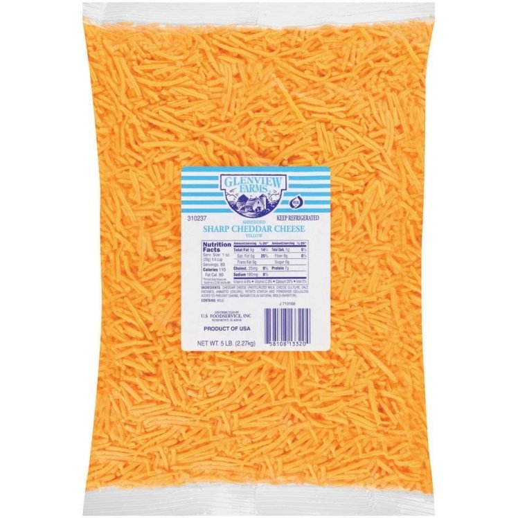 GLENVIEW FARMS CHEESE CHEDDAR SHARP SHREDDED
