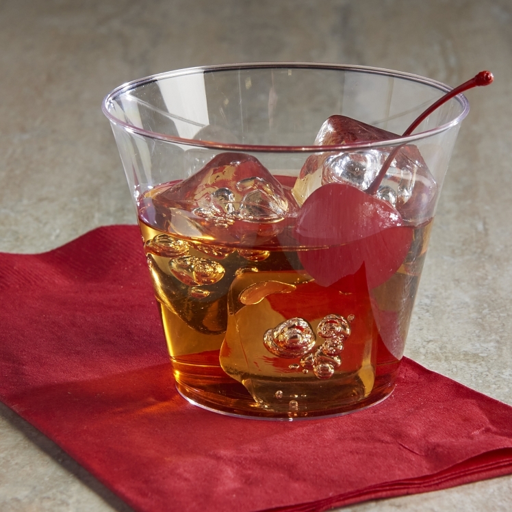 CUP, PLYST 9 Z SQT TMBLR CLR