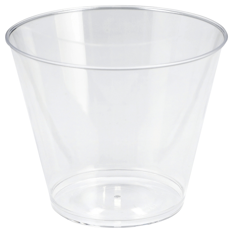 CUP, PLYST 9 Z SQT TMBLR CLR