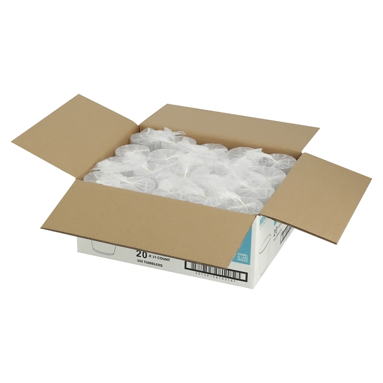 CUP, PLYST 9 Z SQT TMBLR CLR