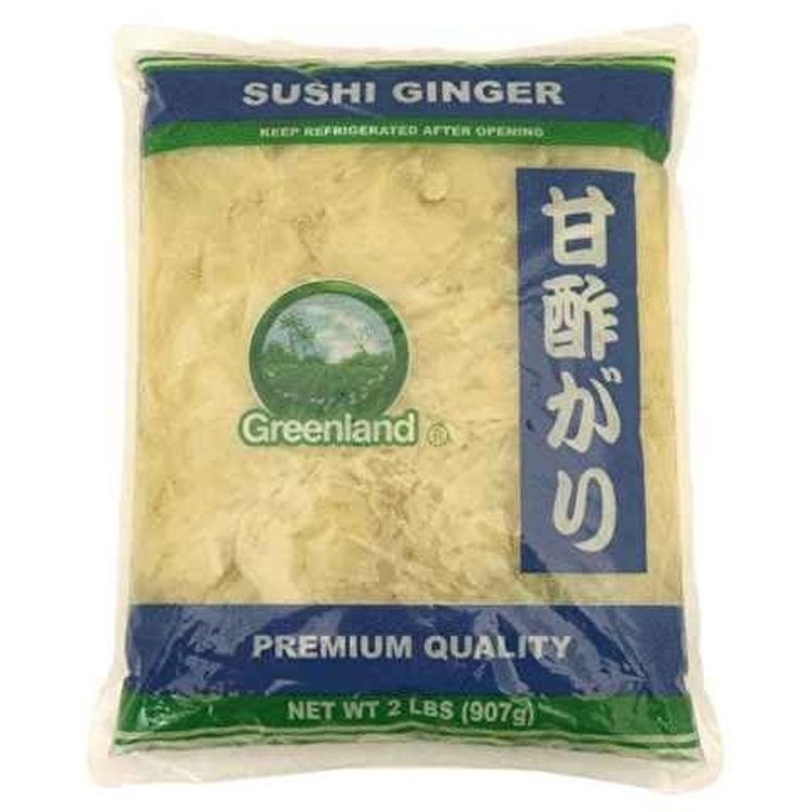 GREEN LAND GINGER, SLICED PICKLED BAG SUSHI