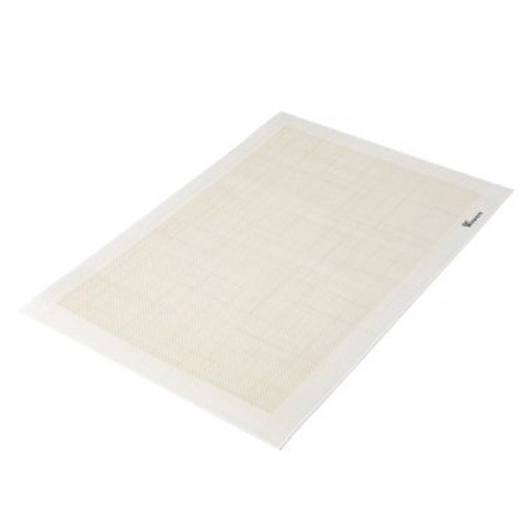 Winco Baking Mat 11.88x16.5 Inch Silform Non Stick White Rectangle