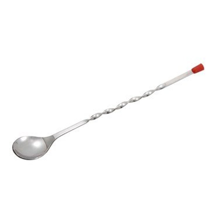 BAR SPOON TWISTED STAINLESS STEEL 11 INCH
