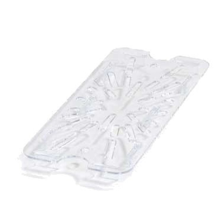 CARLISLE FOODSERVICE PRODUCTS DRAIN TRAY, FOOD PAN 1/3 SIZE POLYCARBONATE CLEAR SHELF
