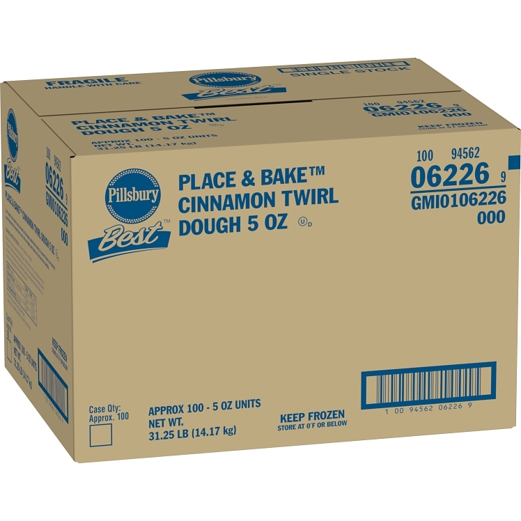 PILLSBURY ROLLED CINNAMON TWIRL DOUGH BULK FROZEN