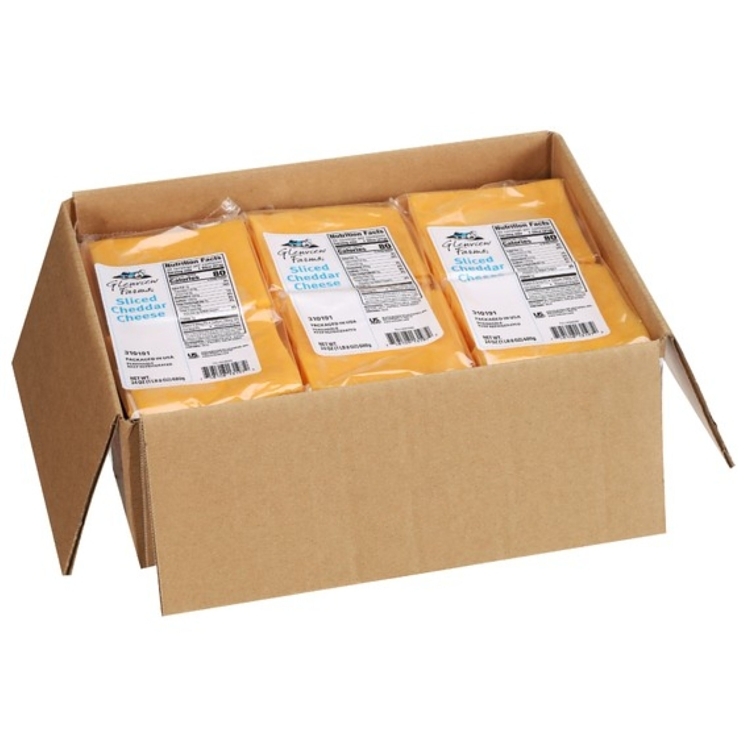 GLENVIEW FARMS YELLOW MILD CHEDDAR CHEESE SLICED .75OZ TWINPACK