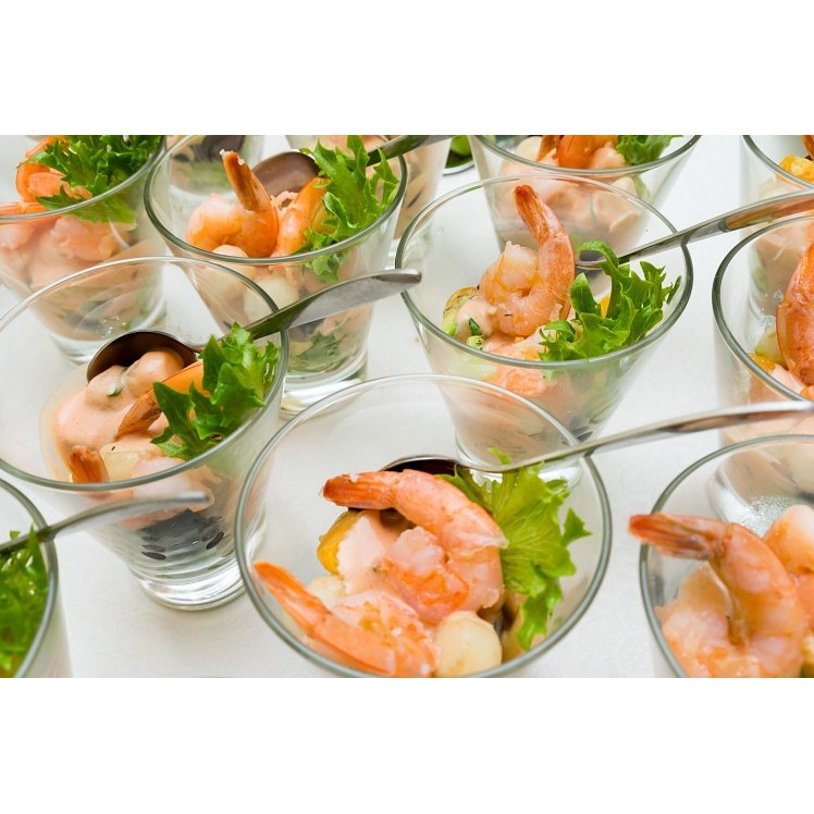 AQUA STAR COOKED PEELED TAIL-ON WHITE SHRIMP 31-40