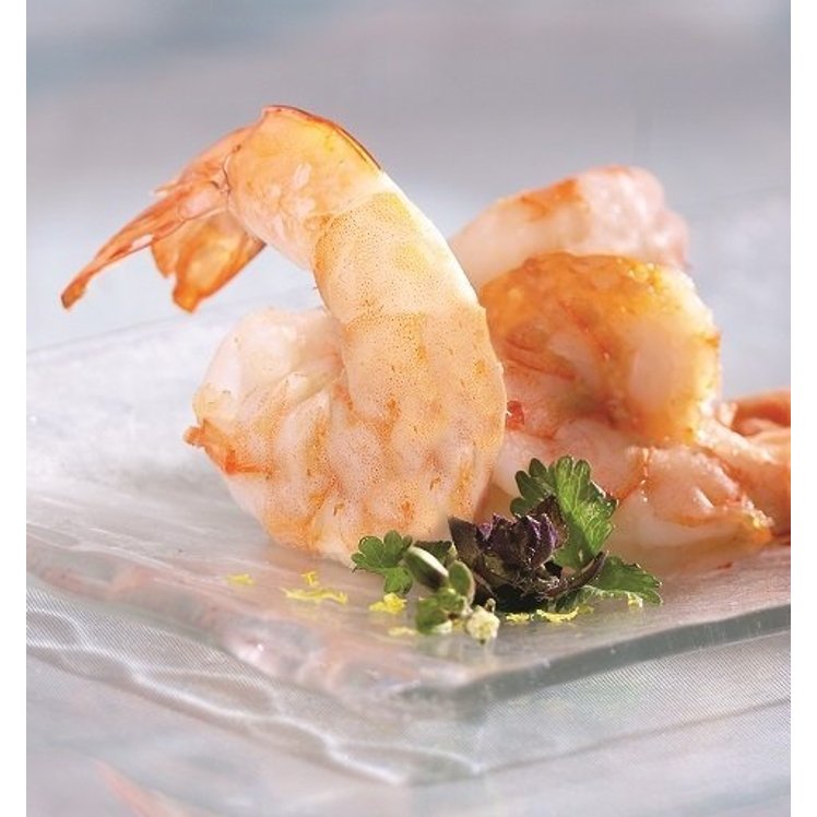 AQUA STAR COOKED PEELED TAIL-ON WHITE SHRIMP 31-40
