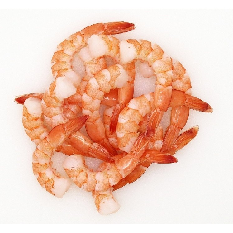 AQUA STAR COOKED PEELED TAIL-ON WHITE SHRIMP 31-40