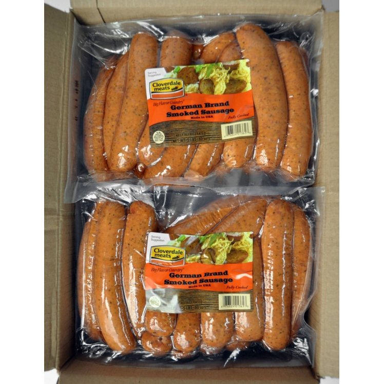 CLOVERDALE MEATS SMOKED GERMAN SAUSAGE