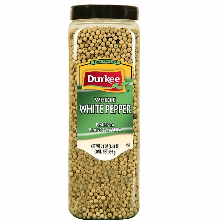 DURKEE WHOLE WHITE PEPPER SPICE