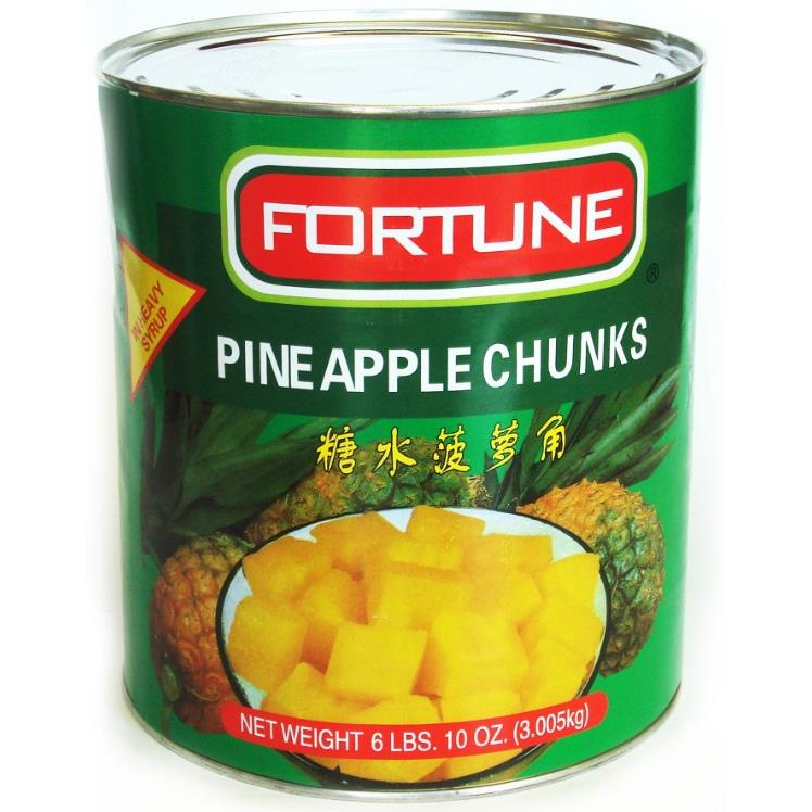 FORTUNE PINEAPPLE, CHUNK IN HEAVY SYRUP CANNED