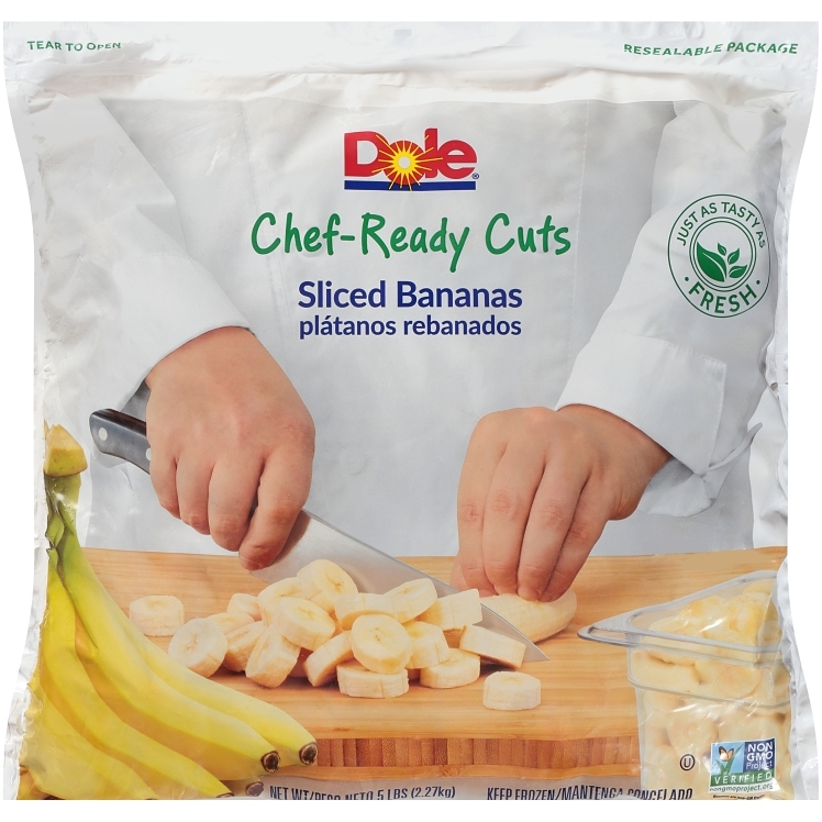 DOLE CHEF-READY CUT SLICED BANANAS