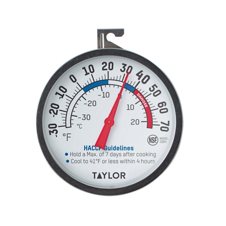 TAYLOR PRECISION DIAL REFRIGERATOR/FREEZER THERMOMETER