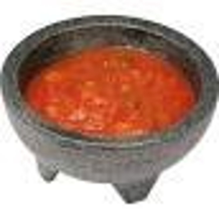 D.W.L. Industries 10 oz Plastic Molcajete Round Black Salsa Bowl 4 Per Pack