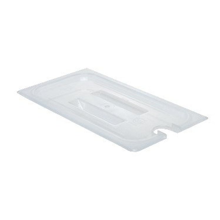 CAMBRO FOOD PAN COVER THIRD SIZE NOTCHED WITH HANDLE