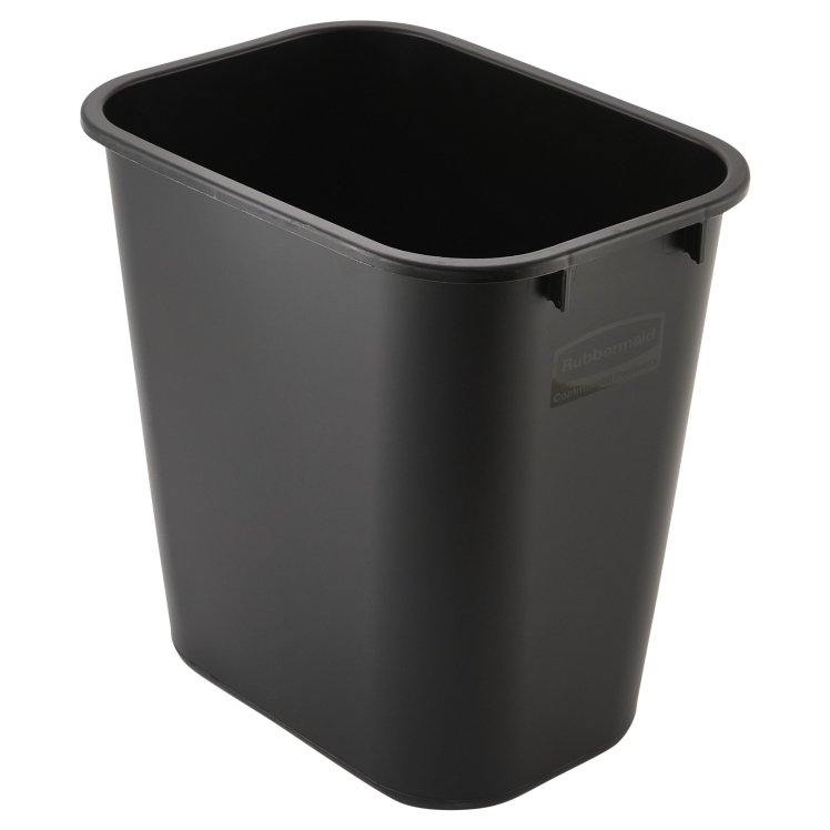 RUBBERMAID COMMERCIAL PRODUCTS IMPACT WASTEBASKET RECTANGULAR SMALL BLACK 13 QUART