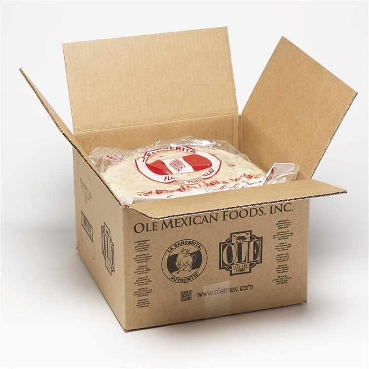 LA BANDERITA PRESSED FLOUR TORTILLA 12 INCH