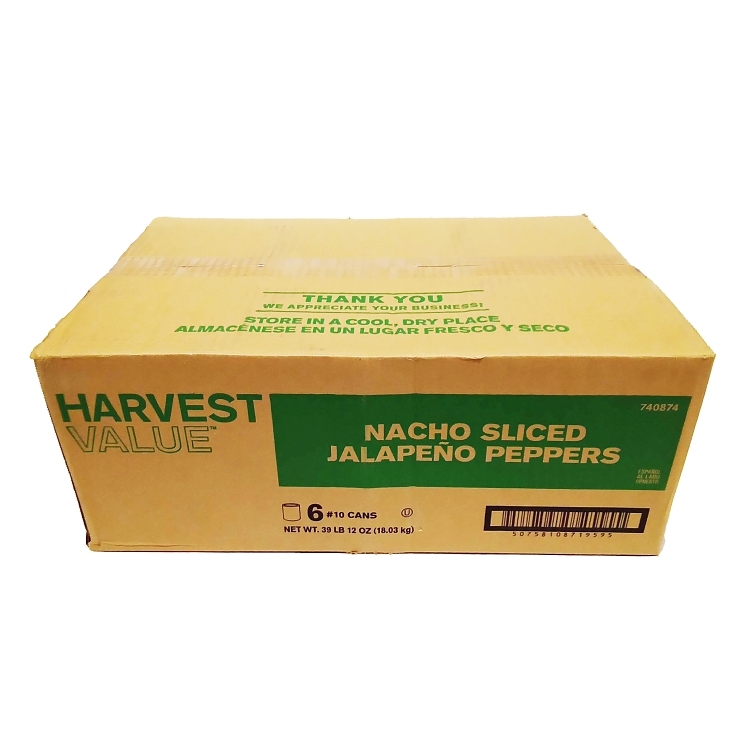 HARVEST VALUE SLICED HOT JALAPENO PEPPER IN BRINE