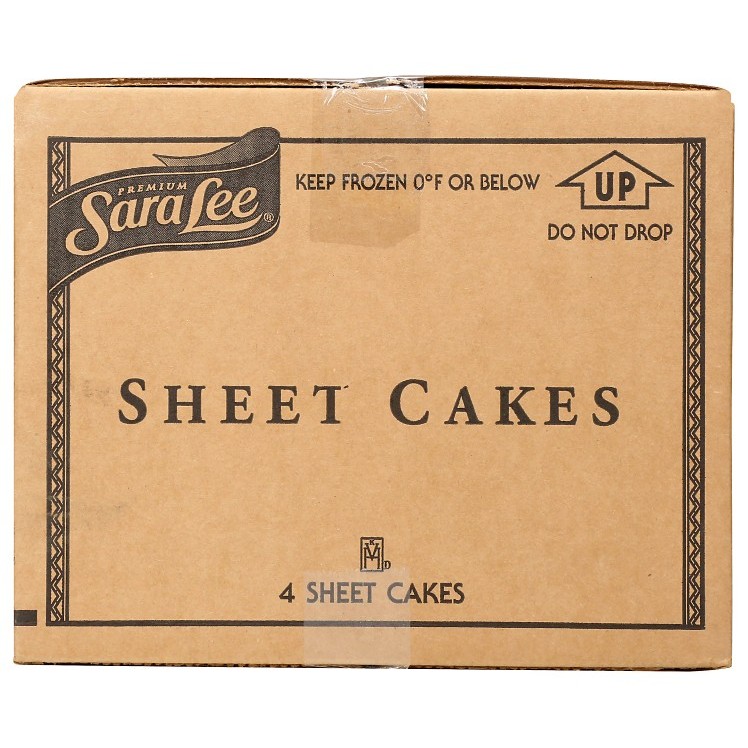 SARA LEE GOLDEN WHITE CAKE 1/2 SHEET ICED UNSLICED
