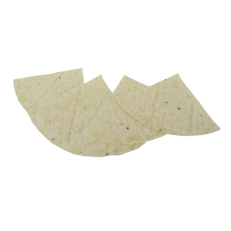 LA BANDERITA RAW WHITE TORTILLA CHIPS 4 CUT