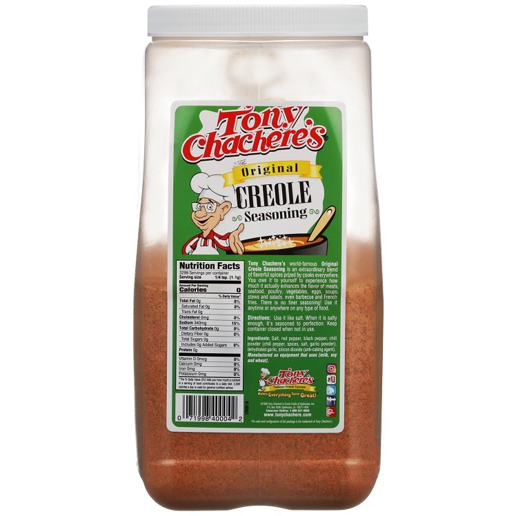 TONY CHACHERE'S POWDERED CREOLE SEASONING PLASTIC JAR