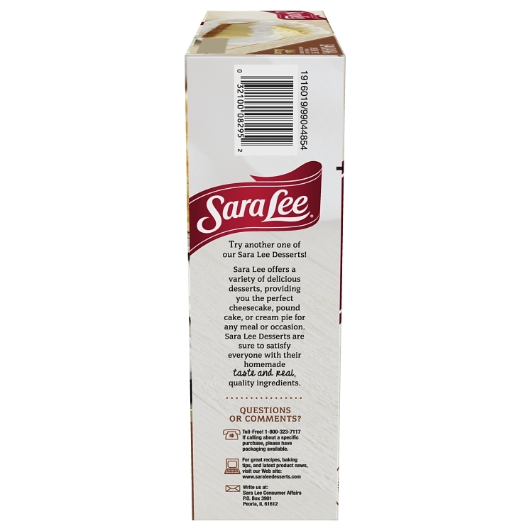 SARA LEE BAKERY CAKE LOAF POUND PLAIN