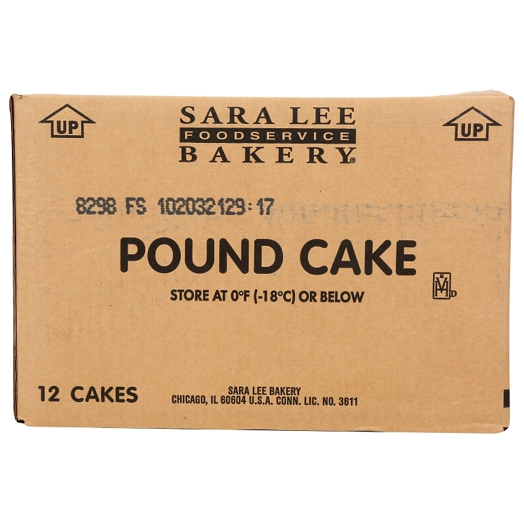 SARA LEE BAKERY CAKE LOAF POUND PLAIN