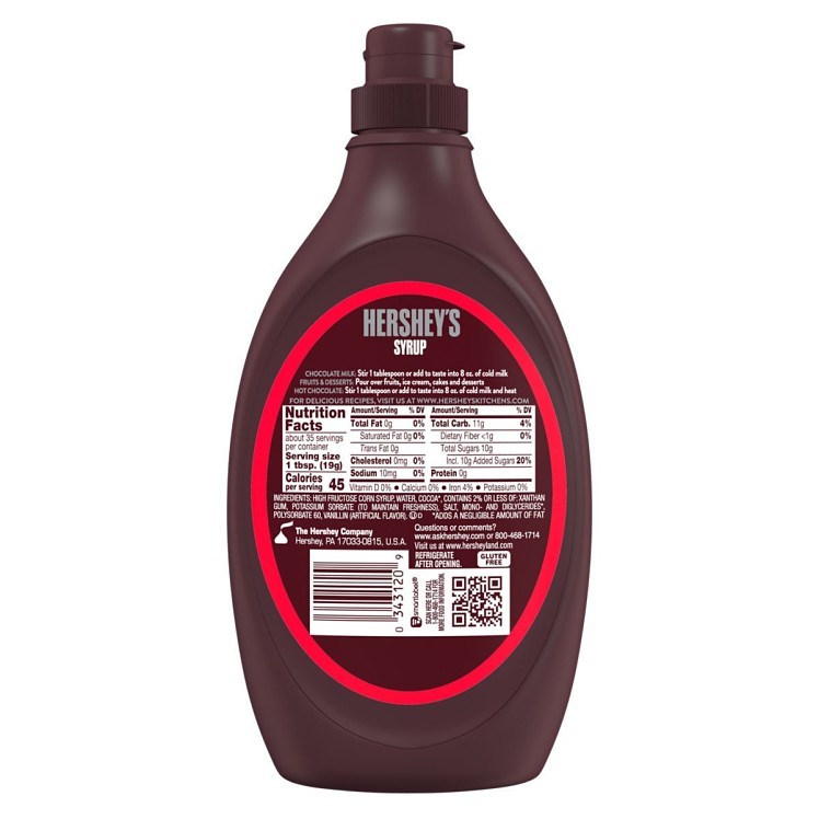 HERSHEY'S CHOCOLATE SYRUP