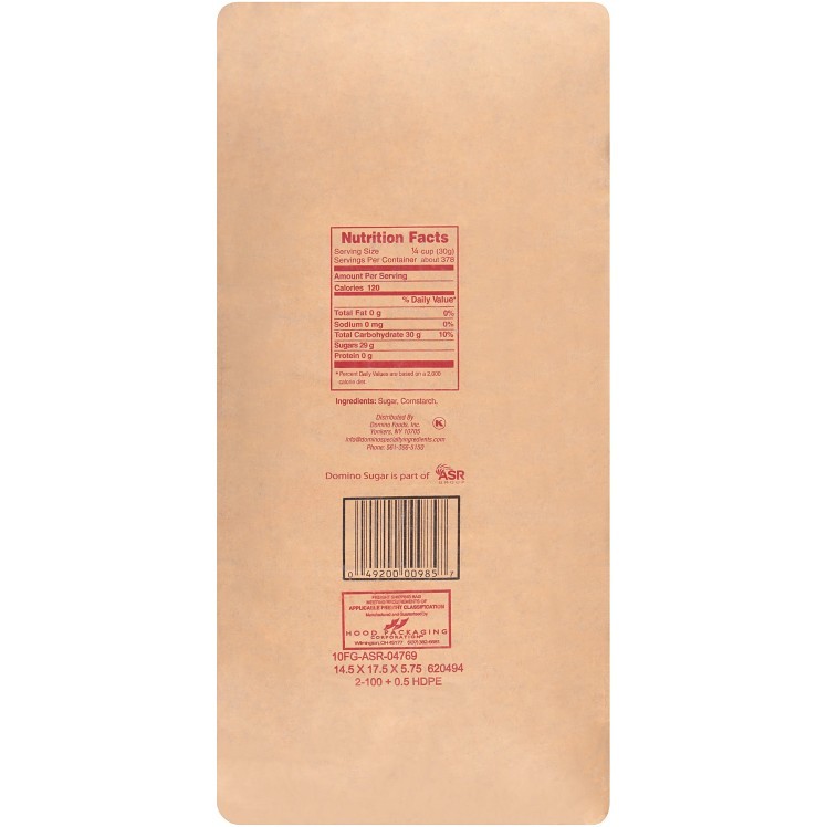 DOMINO POWDERED CANE SUGAR 6X