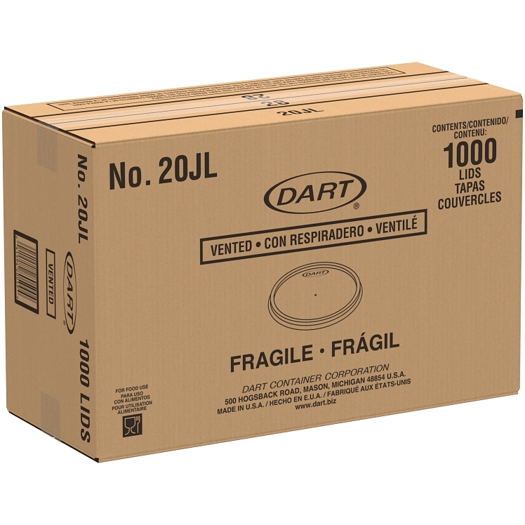 DART VENTED TRANSLUCENT LIDS