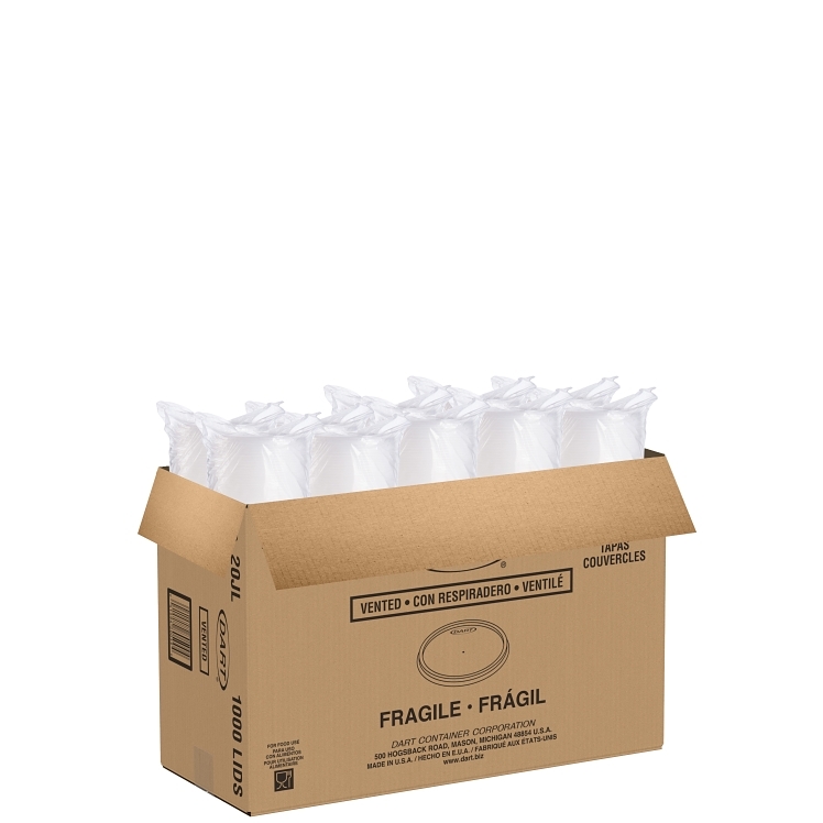 DART VENTED TRANSLUCENT LIDS