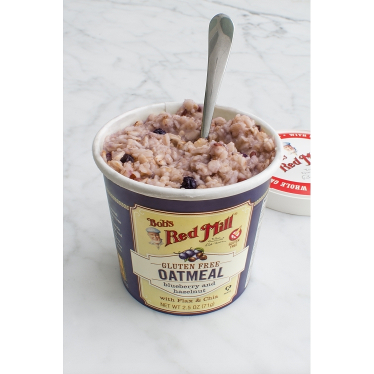 BOB'S RED MILL GLUTEN FREE OATMEAL CUP BLUE/HAZELNUT