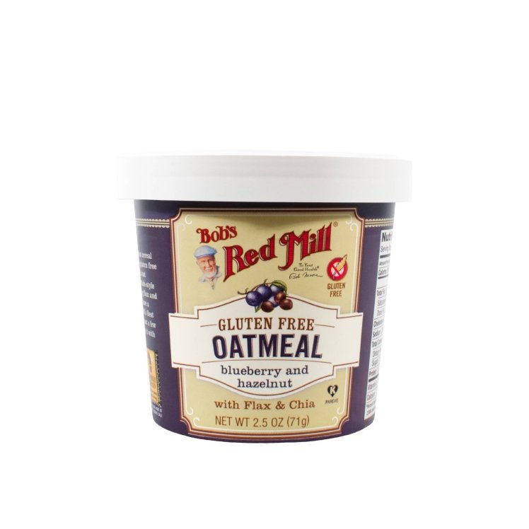 BOB'S RED MILL GLUTEN FREE OATMEAL CUP BLUE/HAZELNUT