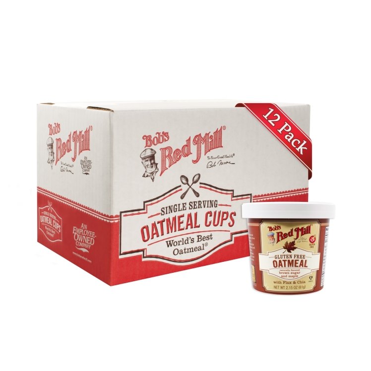 BOB'S RED MILL NATURAL FOODS GLUTEN FREE OATMEAL CUP MAPLE/BROWN SUGAR