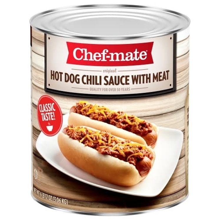 CHEF MATE HOT DOG CHILI WITH BEEF