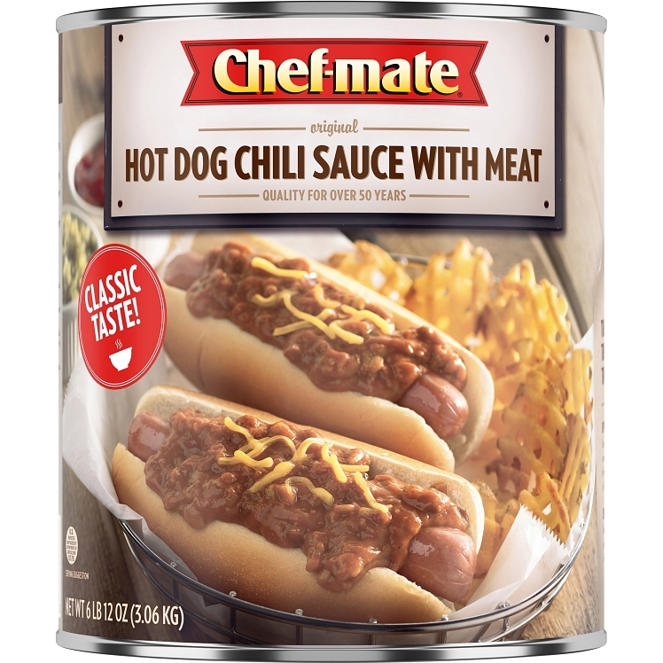CHEF MATE HOT DOG CHILI WITH BEEF