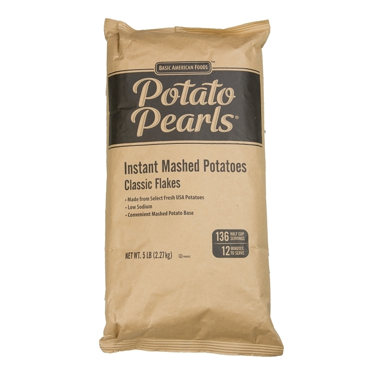 BASIC AMERICAN FOODS LOW SODIUM DEHYDRATED MASHED POTATO FLAKES