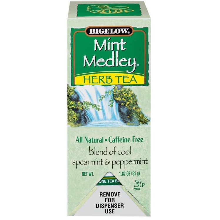 BIGELOW TEA HERBAL BAGS MINT MEDLEY