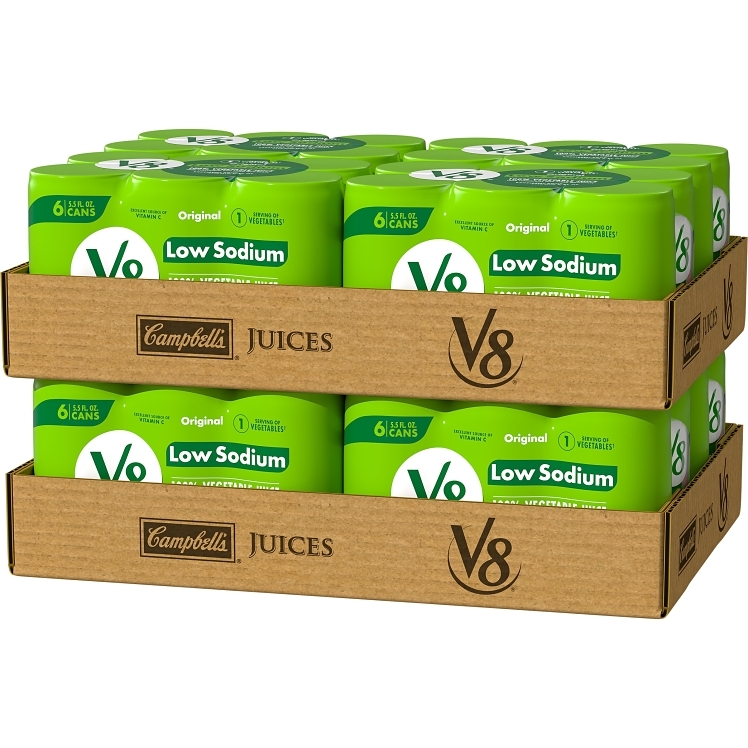 CAMPBELL'S V-8 VEGETABLE JUICE LOW SODIUM