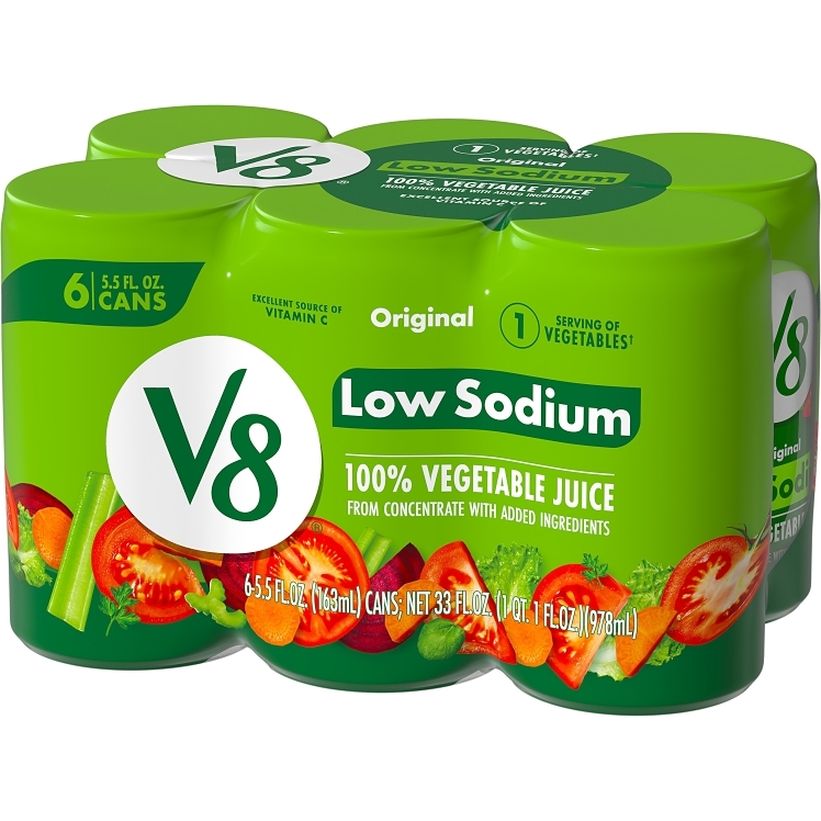 CAMPBELL'S V-8 VEGETABLE JUICE LOW SODIUM