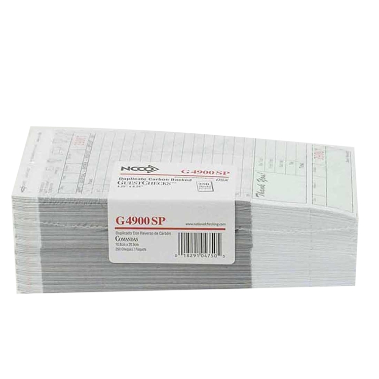 NCCO GUEST CHECK G4900SP CARBON COPY 4.25X8.25