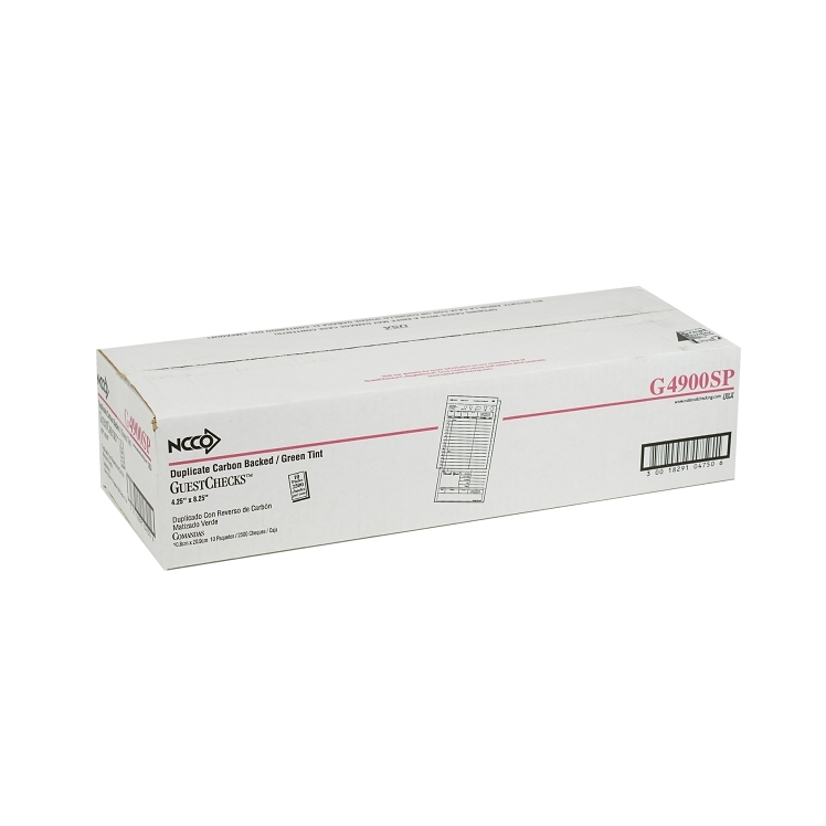 NCCO GUEST CHECK G4900SP CARBON COPY 4.25X8.25
