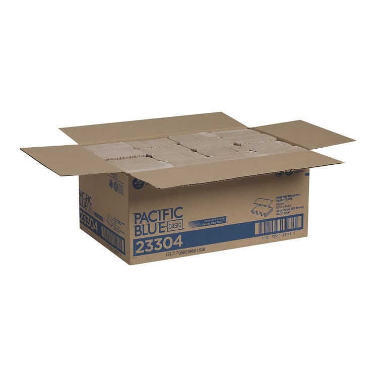 PACIFIC BLUE BASIC TOWEL, PAPER 9.25 X 9.5 MULTIFOLD