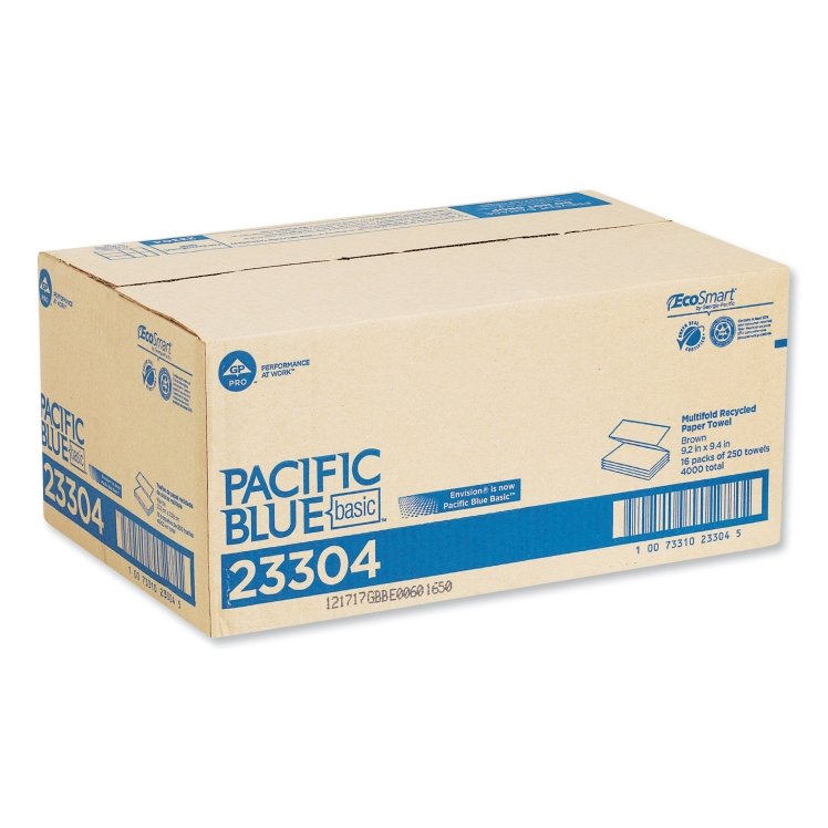 PACIFIC BLUE BASIC TOWEL, PAPER 9.25 X 9.5 MULTIFOLD