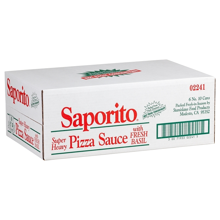 SAPORITO PIZZA SAUCE TOMATO WITH BASIL SAVORY