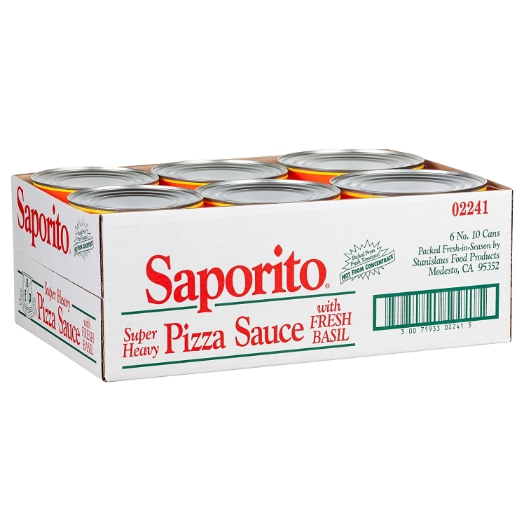SAPORITO PIZZA SAUCE TOMATO WITH BASIL SAVORY