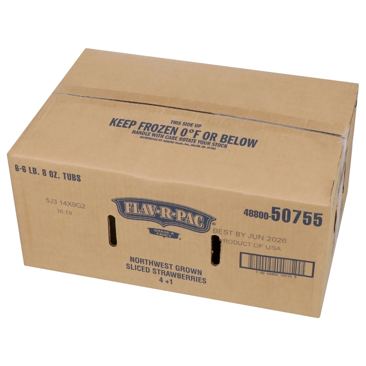 FLAV-R-PAC SWEETENED FROZEN SLICED STRAWBERRIES