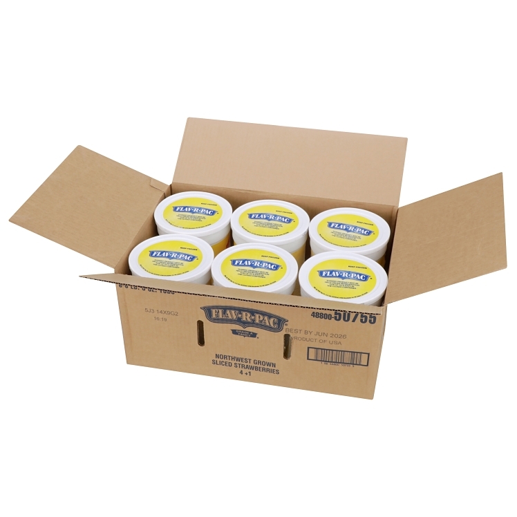 FLAV-R-PAC SWEETENED FROZEN SLICED STRAWBERRIES